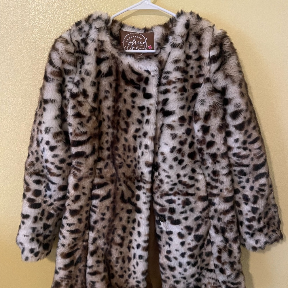Faux Fur Coat (Cheetah)
